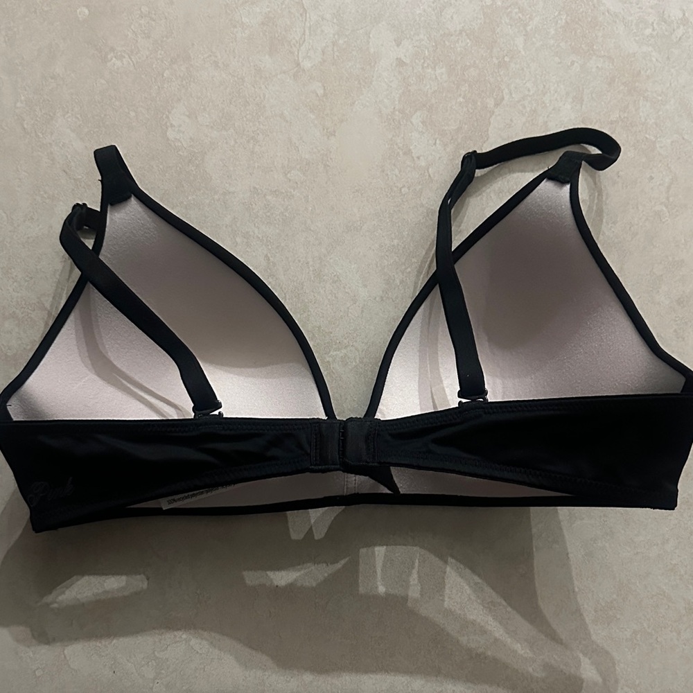 PINK Victoria’s Secret Women's Black Seamless Bra 34B - Picture 2 of 4